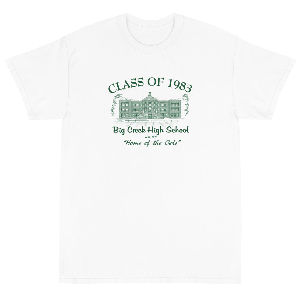 Big Creek High School - War WV - Class of 1983 - Green Image Short Sleeve  T-Shirt