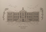 Big Creek High School Prints - War, WV - "Home of the Owls" - Choose from  (3) Sizes