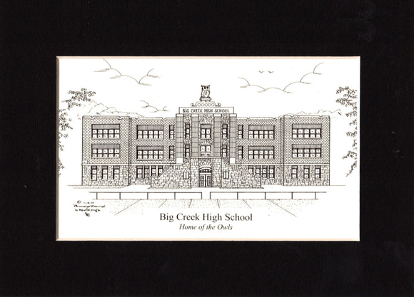 Big Creek High School Prints - War, WV - 